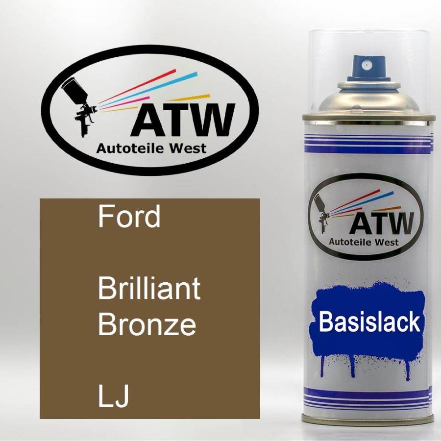 Ford, Brilliant Bronze, LJ: 400ml Sprühdose, von ATW Autoteile West.